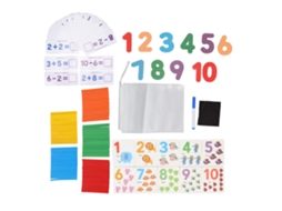 Juego Educativo De Matemáticas Con Palillos De Conteo Para Niños Pintura De Agua Cartón Grueso
