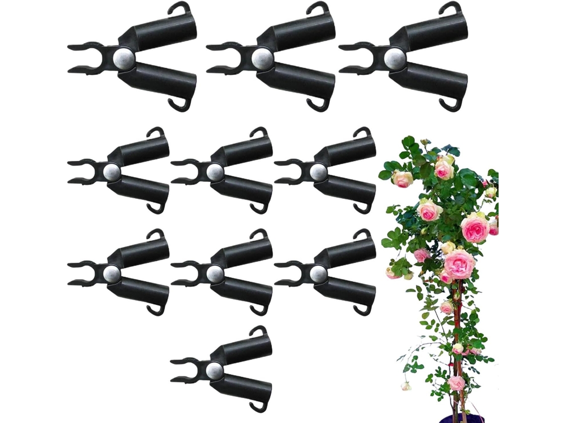 Clipes de Suporte para Plantas Trepadeiras Externas Kit de 10 Fivelas de Conexão Ajustáveis Clipes para Plantas para CHABERLU