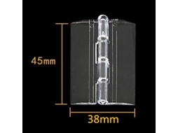 Conjunto De 10 Dobradiças Dobráveis Duráveis Em Acrílico Transparente