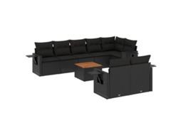 Garden Sofa Set, Garden Sofa Sets Vidaxl Preto Rattan / Vime (n/a)