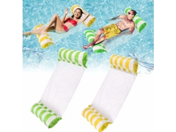 Conjunto De 2 Redes Infláveis ​​para Piscina, Inflável 4 Em 1 Para Piscina (sela, Cadeira, Rede, Boia), Rede Aquática, Espreguiçadeira Flutuante