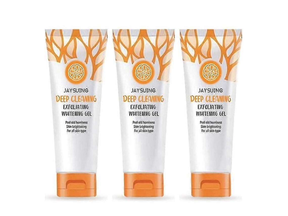 Sachês De Gel Esfoliante Facial De Laranja Que Ilumina A Pele.