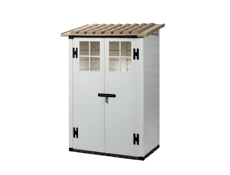 Tuscany Evo 100 2 portas - Galpão de jardim em PVC com piso