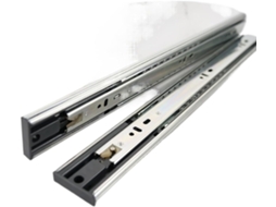 Peça De Corrediças Gaveta Com Rolamento Esferas, Extensão Total, 3 Dobras, Em Aço Laminado A Frio, 45mm, Para Móveis De
