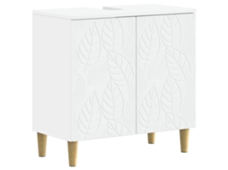 Vidaxl Armário Para Pia De Banheiro Delft Branco 59,5 X 31,5 X 59 Cm