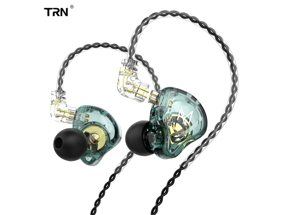 2026zentro-fones De Ouvido Intra-auriculares Trn Mt1 Monitor Com Driver Dinâmico 10mm Som Claro Fio Microfone