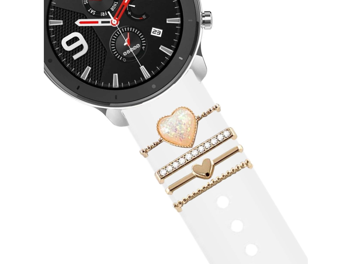 Bracelete Garmin Approach S12 Pulseira com Adorno Crystal Branco