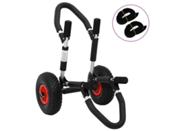 Vidaxl Carrinho De Sup Para Prancha De Surf Dobrável 45 Kg Alumínio