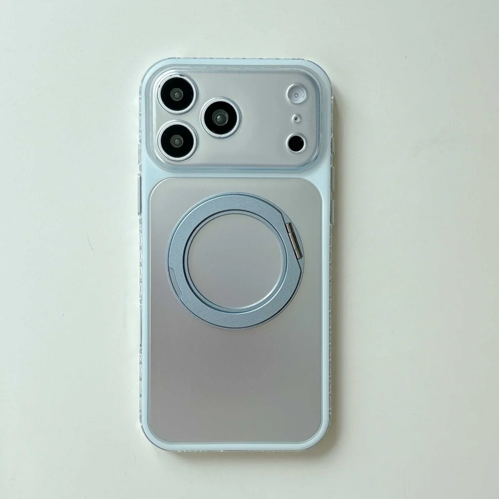 (azul Celeste, Iphone 16 Pro Max) Capa De Celular Macia, Suporte Giratório 360°, Proteção Total Da Câmera, Capa Protetora À Prova De Choque.