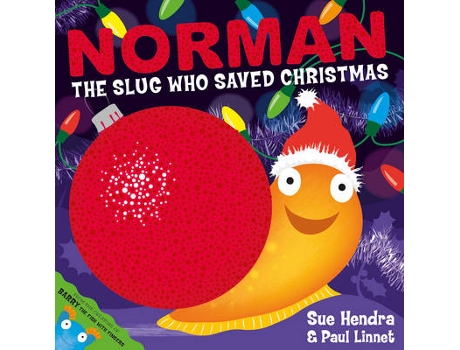 Livro norman the slug who saved christmas de sue hendra,paul linnet (inglês)