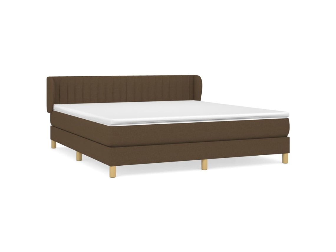 Box Spring Bed, Box Spring Beds Vidaxl Marrom Tecido (160 X 200 Cm)