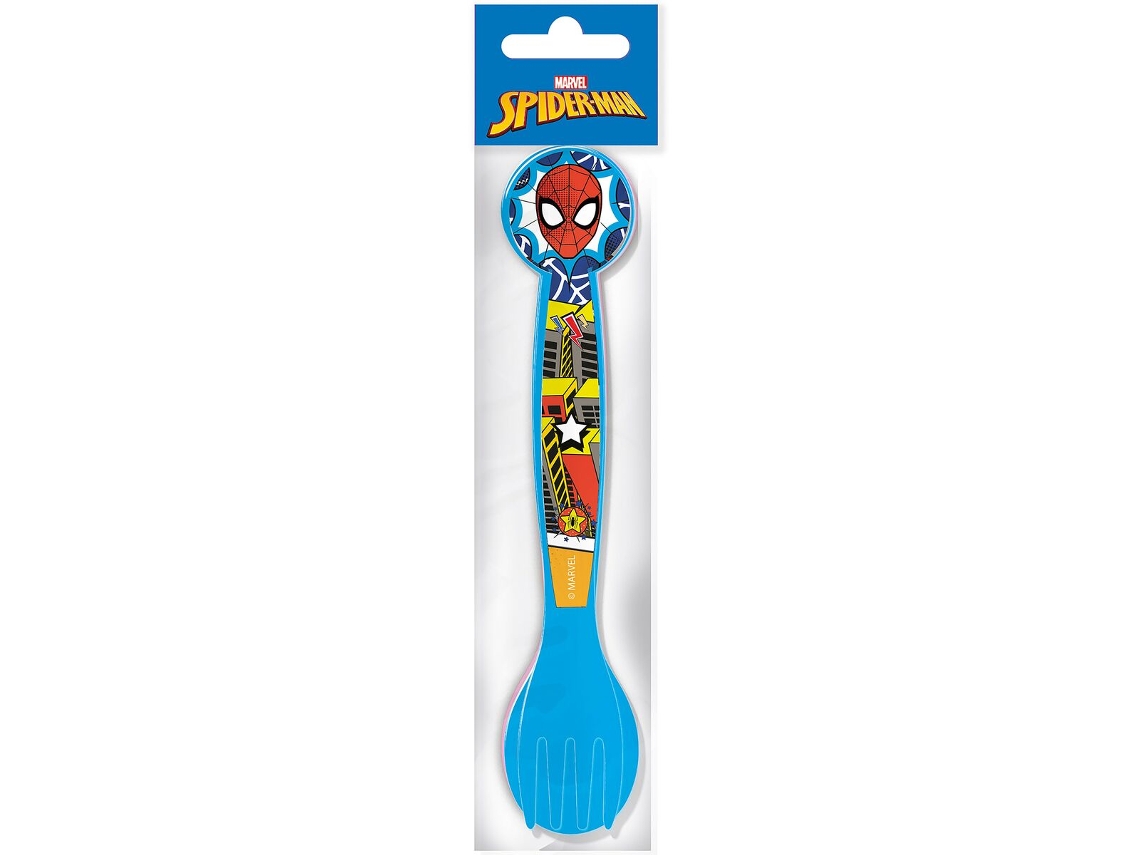 Conjunto De Talheres Homem Aranha Cz11402 Multicolor Plástico 2 Peças