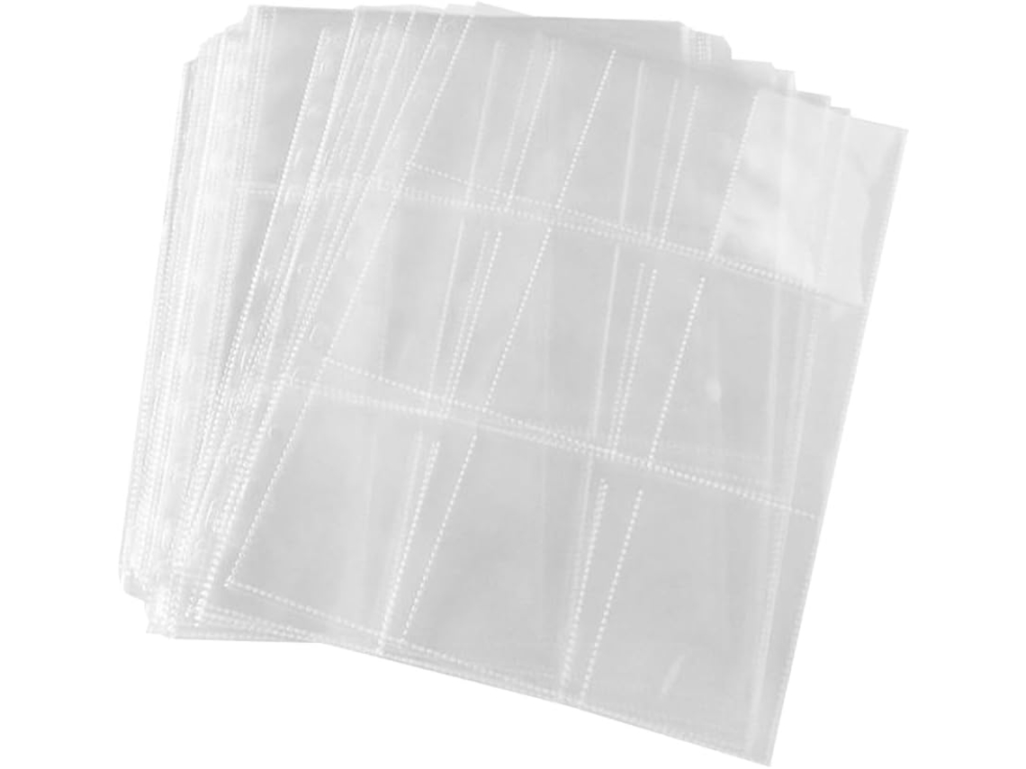 Pochettes Photo Transparentes Pour Classeur À Anneaux 50 Feuilles En Plastique Argenté Protection Et