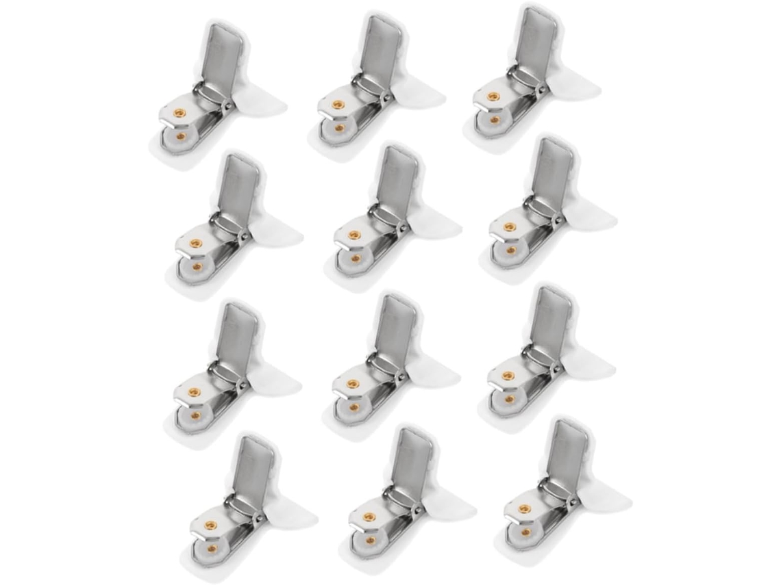 Conjunto de 12 pinos acolchoados ajustáveis e antiderrapantes para fixar com segurança as capas de colcha.