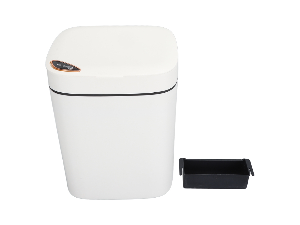 Lixeira inteligente com sensor automático tampa multifuncional resistente à água 14l para banheiro sala escritório | S/MARCA