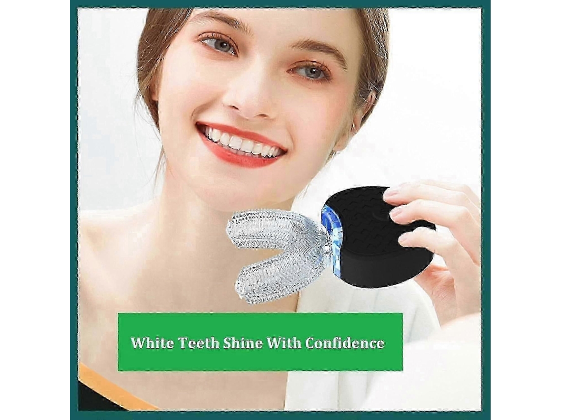 Escova de Dentes Elétrica Ultrassônica, Automática em Formato U para Limpeza Completa 360° e Cl Areamento Dental. GOKOCO