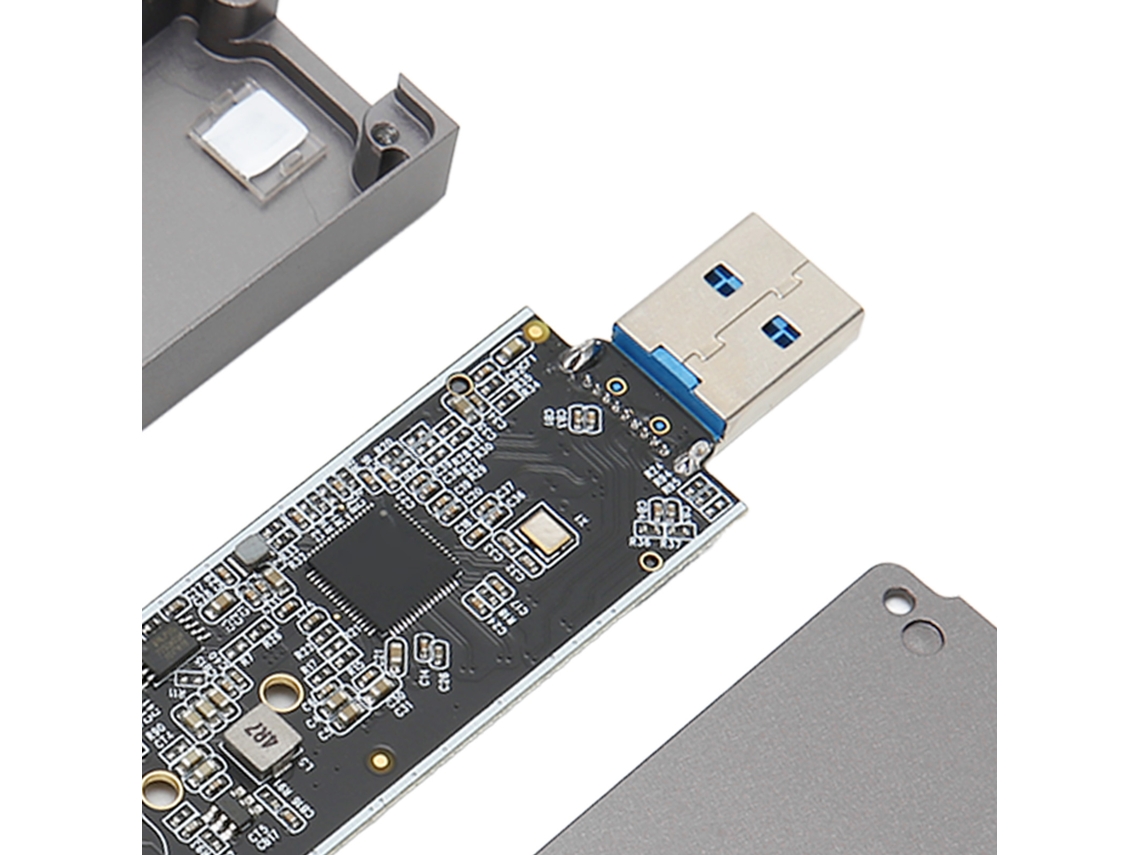 Enclosure De Ssd M.2 Nvme Sata Usb3.1 Gen2 10gbps Type C Externo Plug And Play