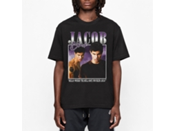 Rockinstone Twilight Movie Jacob 90's Style Black Adult T-shirt Size:l