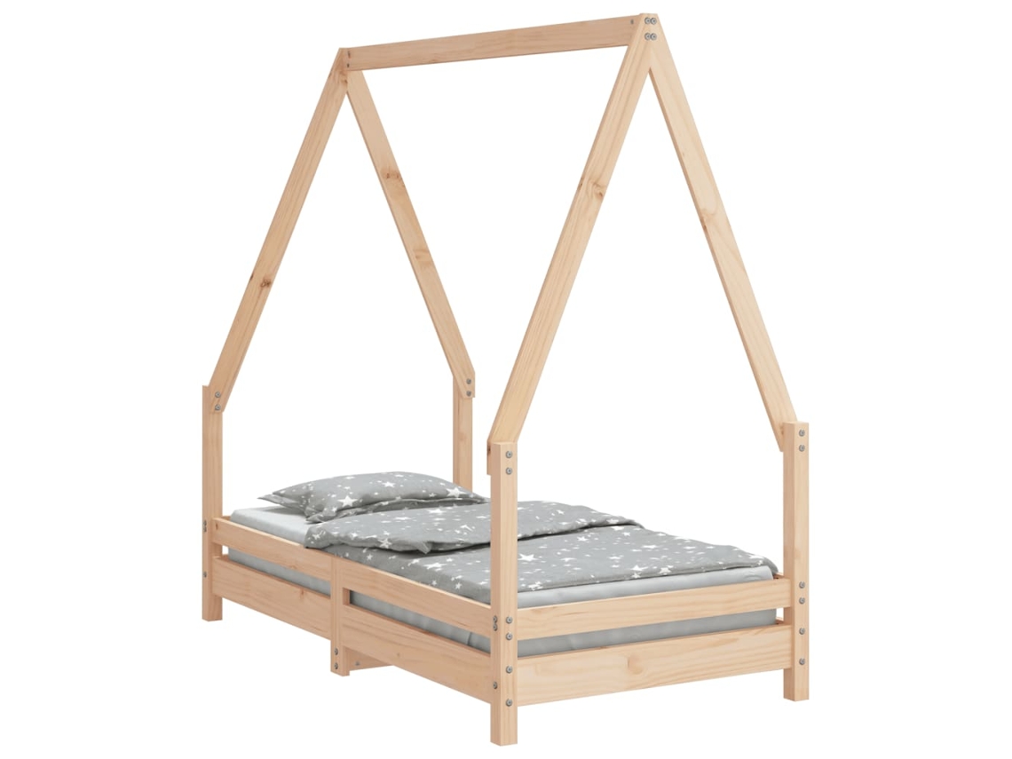 Estrutura de Cama Infantil 70x140 Cm Pinho Maciço MAISON EXCLUSIVE