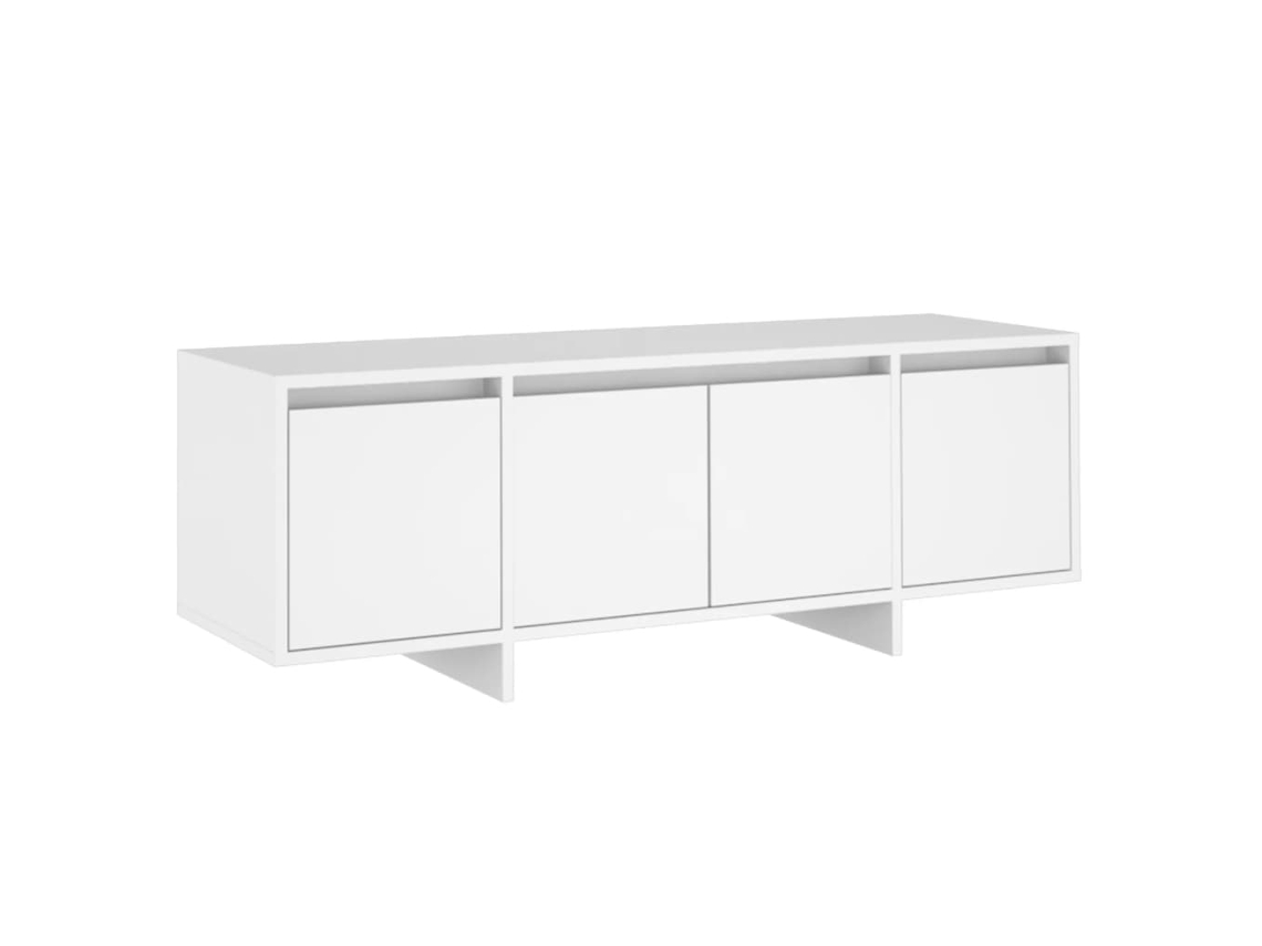 TV Móvel Derivada da Madeira Branco (120x30x40,5 cm)