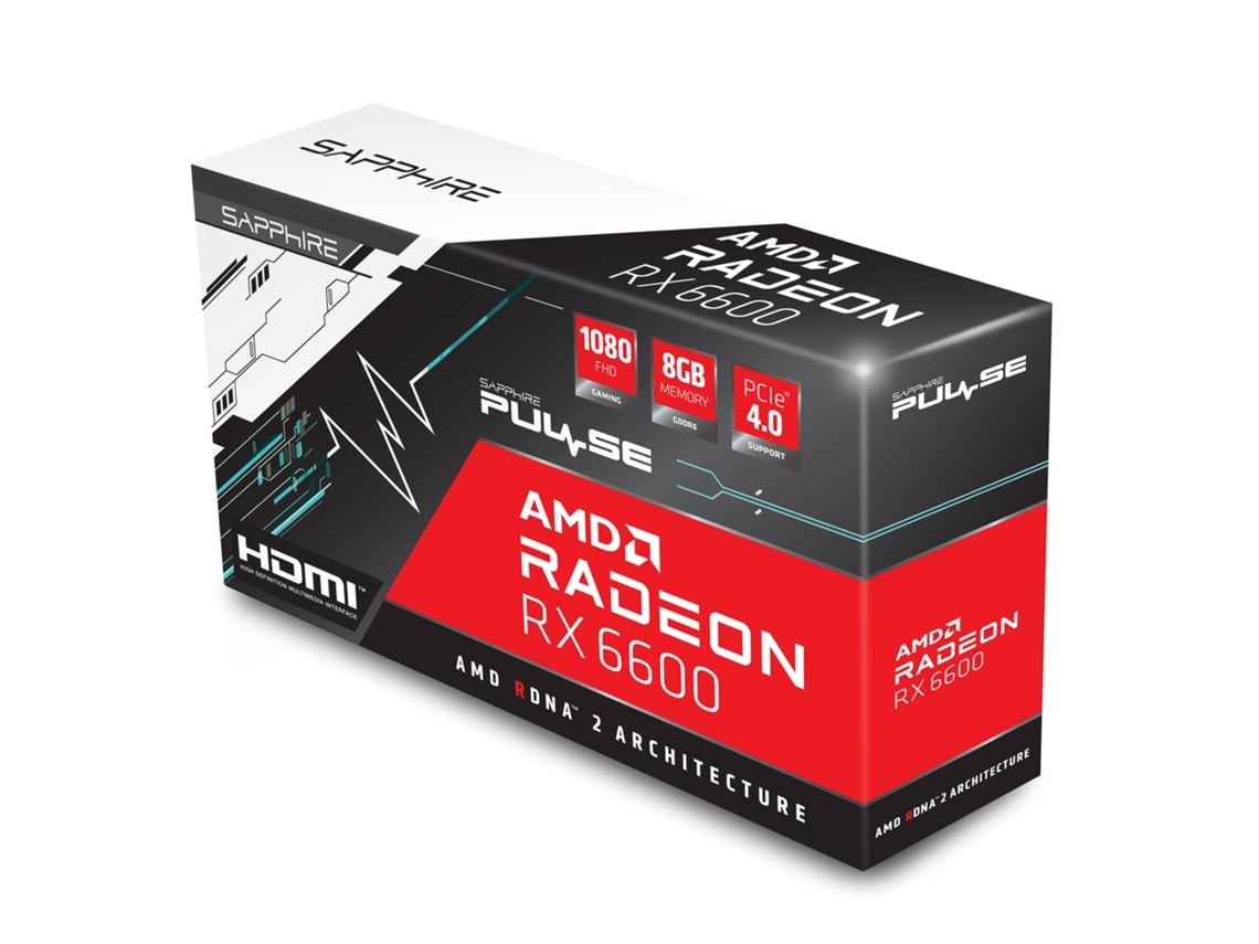 Placa Gráfica SAPPHIRE Radeon RX 6600 (AMD - 8 GB GDDR6)