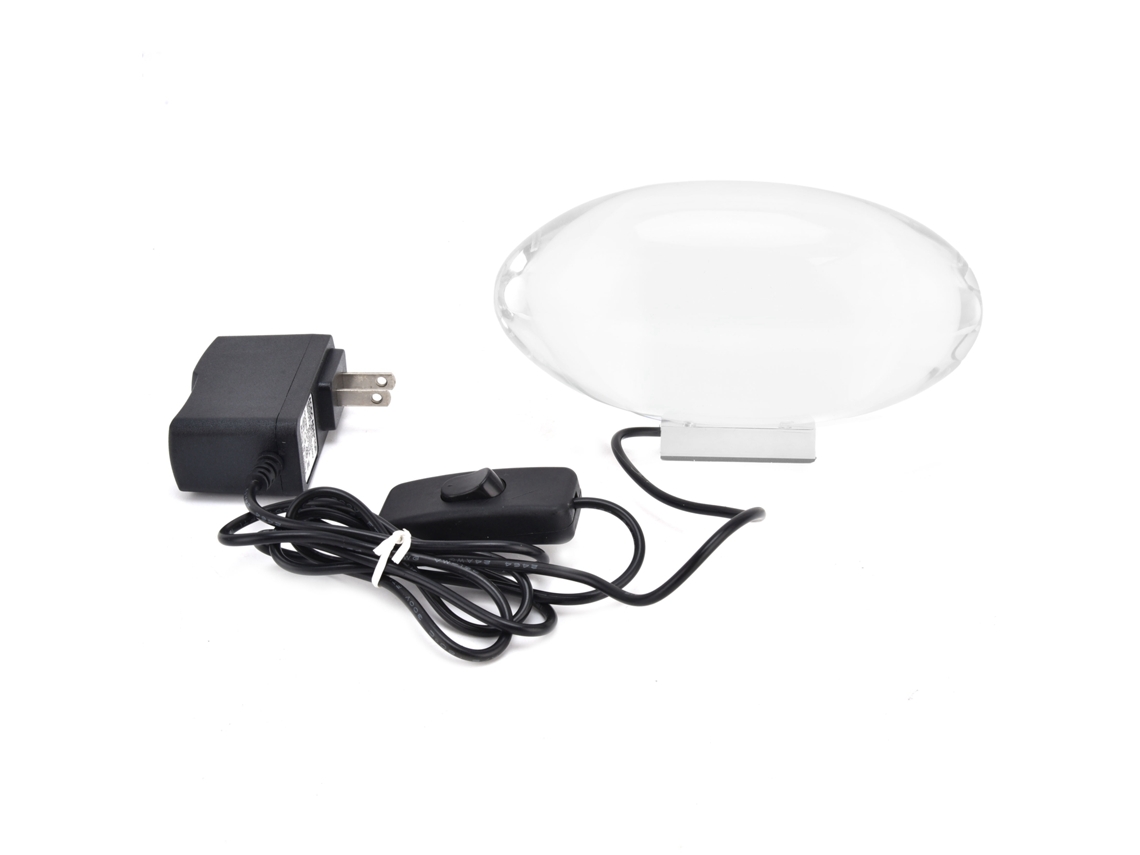 Lâmpada de Mesa de Cristal LED com projetor, luz noturna, decoração de hotel, quarto, clube | S/MARCA