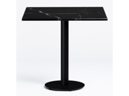 Sklum Mesa De Bar Quadrada Em Mármore Rocher Mármore          ~60 Cm              Mármore Nero Marquina
