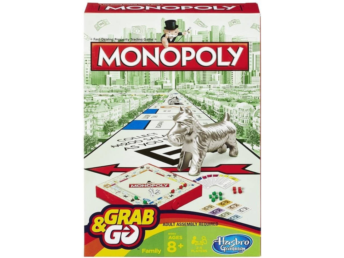 Jogo de Tabuleiro MONOPOLY Grab & Go