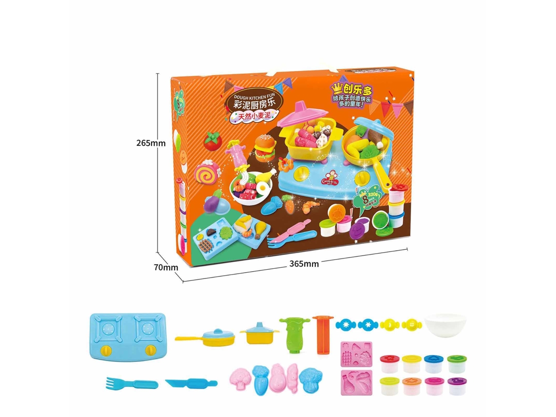 Kit De Massa De Modelar Colorida Para Crianças - Jogo De Massa Criativa E Diversão