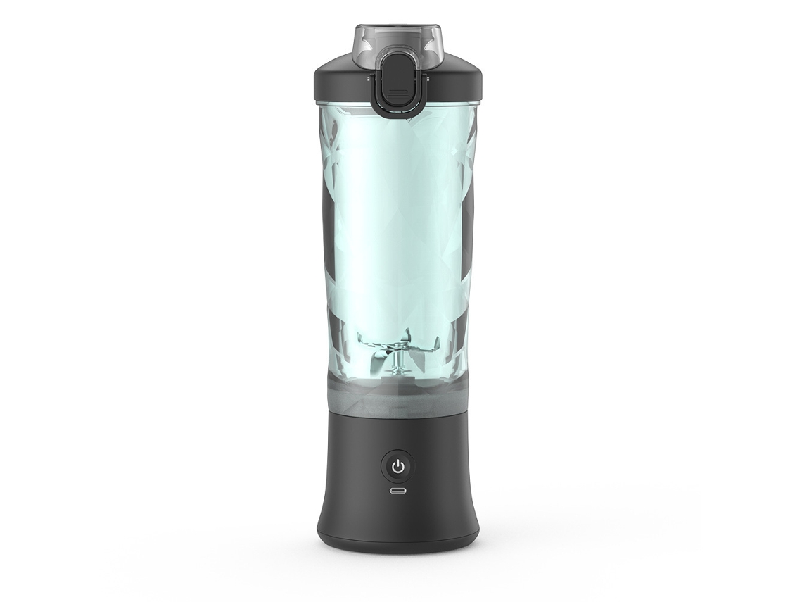 Liquidificador portátil para smoothies, liquidificador pessoal de 600 ml, mini liquidificador de 150 W, recarregável por USB com 6 lâminas Slowmoose