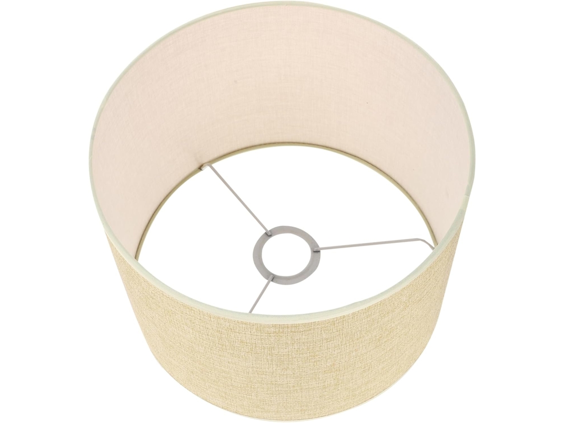 Abajur Cilíndrico De Cabeceira, Linho Simples, Decoração De Interiores Relaxante.