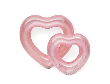 Hot Inflável Sweet Heart Natação Rings, Círculo de natação Rosa Vermelho Wiuos