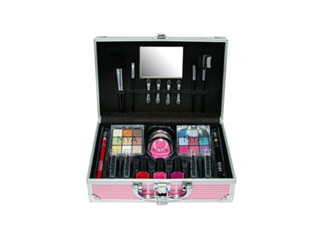 ESTUCHE DE MAQUILLAJE METALIC PINK.