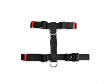 Arnês para Cão Preto 25 mm 40-67 cm L NYLON emb. 1 un