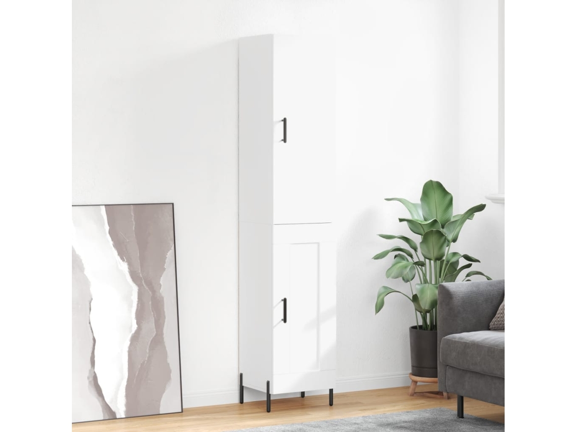 Armario alto 34,5x34x180 cm Madera procesada Blanco