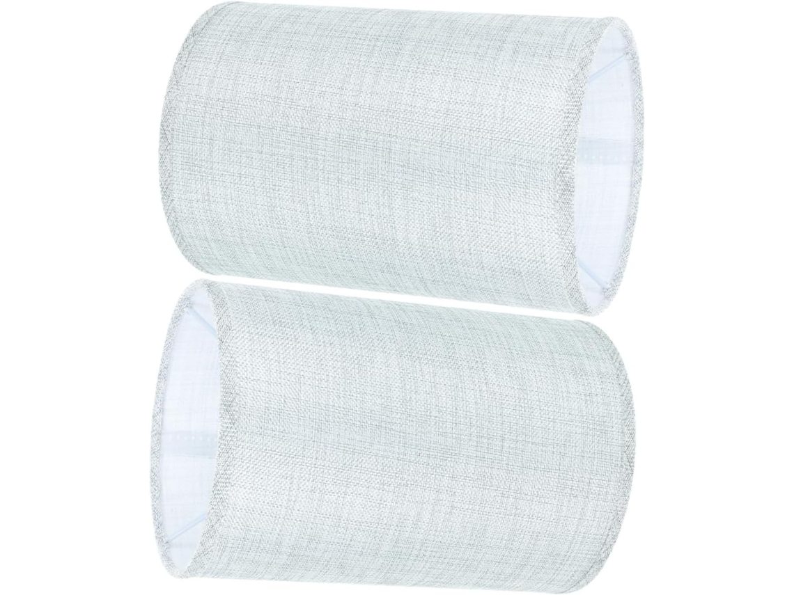 Conjunto De 2 Cúpulas Cilíndricas Para Luminárias De Chão Com Base Única.