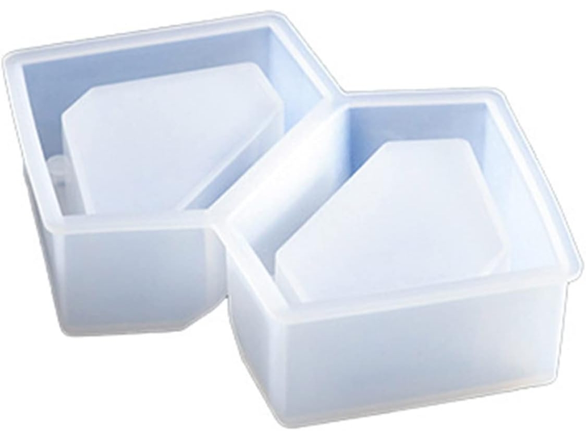 Caixa De Silicone Para Guardar Anéis De Resina Epóxi Com Cristais - Acessórios Para Confecção De Joias