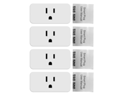 Conjunto de 4 gravadores inteligentes para grafite com medição, controle remoto e suporte para Wi-Fi de 2,4 GHz.