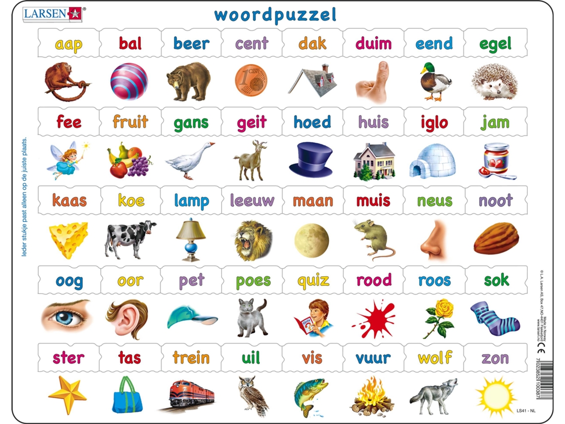 Puzzle LARSEN Maxi La-Ls41-Nl em Forma de 40 Peças