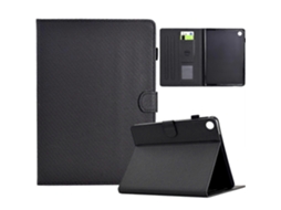 Capa De Couro Sintético Texturizado Em Fibra De Cor Sólida Para Tablet Lenovo Tab M10 Gen 3