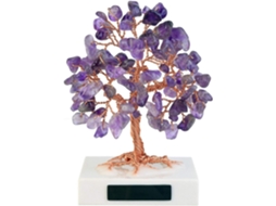 Árvore Da Vida De Cristal, Pedra De Chakra Multicolorida Com Quartzo Rosa Natural Em Base De Mármore Para Riqueza E Sorte, Decoração Feng Shui Para Me