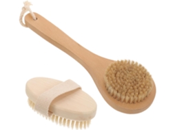 Conjunto De 2 Escovas Banho Esfoliantes Ergonômicas Com Cerdas Macias E Cabo, Ideais Para Uma Lavagem E Limpeza Corporal