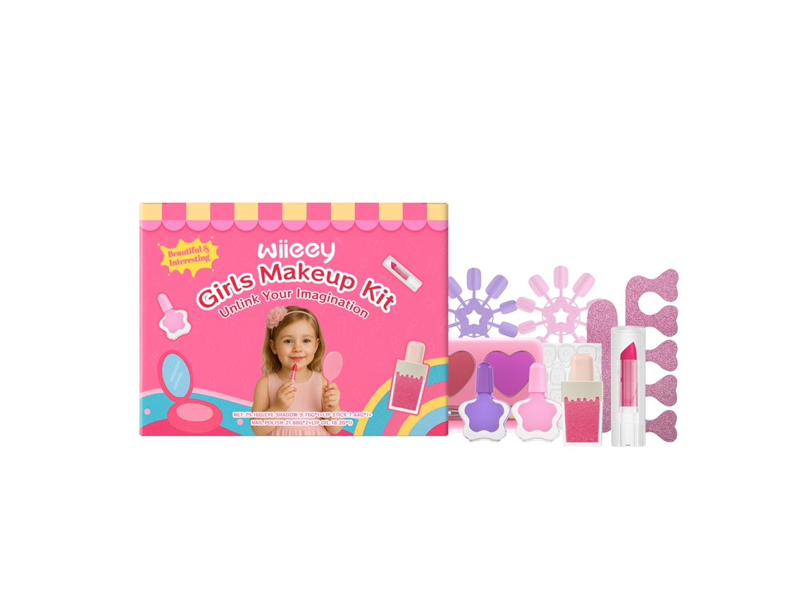 Conjunto Maquilagem Infantil 10 Peças Seguro