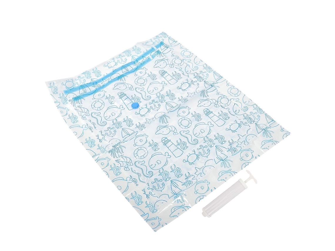 Sacos De Armazenamento A Vácuo Para Edredons, Com Bomba Manual (2 Conjuntos).