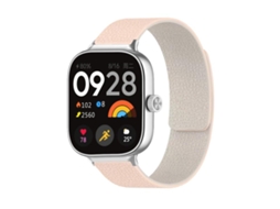 Bracelete para Redmi Watch 6 / 5 / 4 XIAOMOYU em silicone macio com textura de lichia branco chá com leite