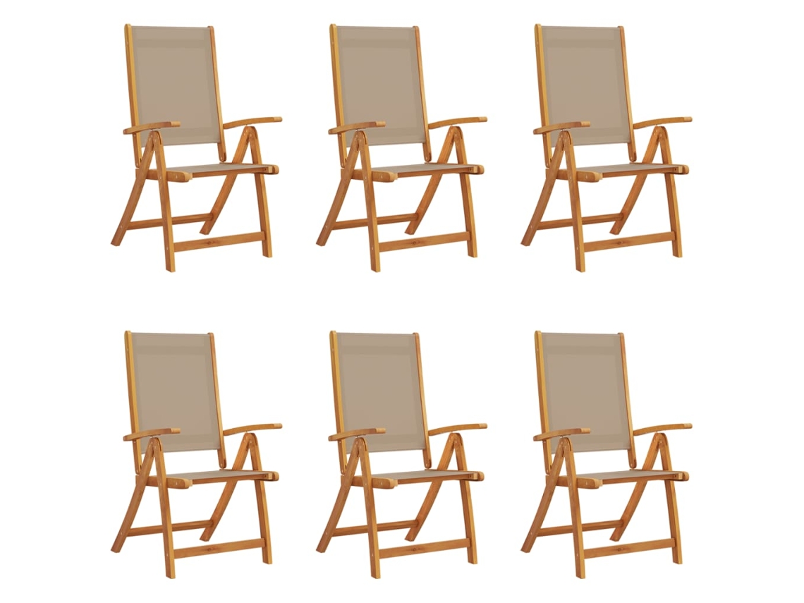 Folding Chair, Folding Chairs Vidaxl Marrom Madeira De Acácia (n/a)