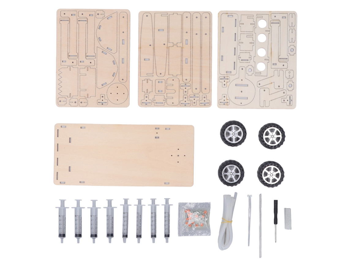 Brinquedo De Escavadeira De Madeira Kit Modelo Hidráulico Para Construir E Ensinar