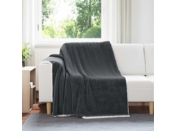 Vidaxl Manta Cinzento-escuro 150 X 200 Cm 1.64 Kg Lã