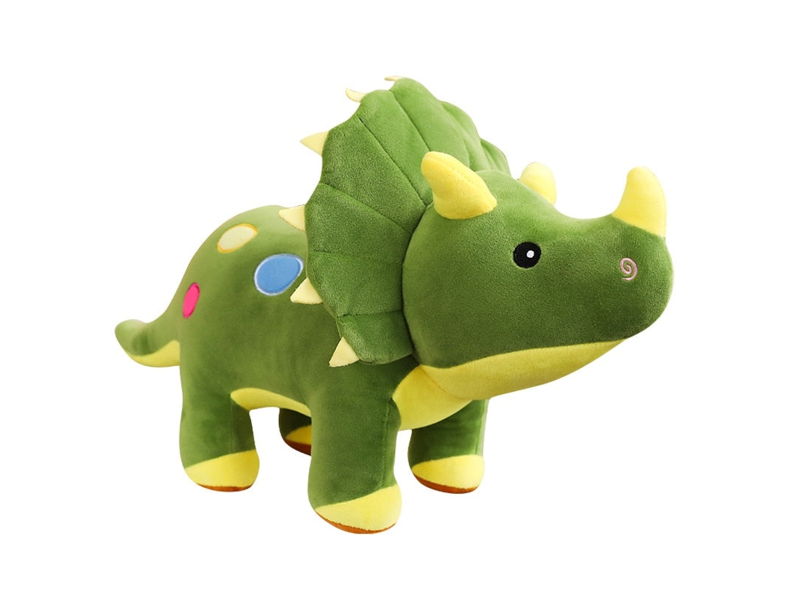 Desenho Animado de Dinossauro Tir Anossauro Boneco de Pelúcia Fofo Verde -  40Cm