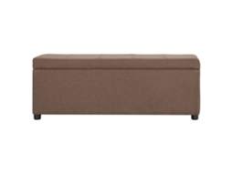 Banco Interior | Banco C/ Compartimento De Arrumação 116 Cm Poliéster Castanho
